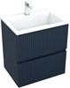 AQUANET Тумба с раковиной Джейн 60 цв.маренго (раковина Фортуна) AQUANET-332526