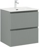 AQUANET Тумба с раковиной Джейн 60 цв.мисти грин (раковина Flat) AQUANET-332536