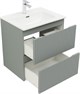 AQUANET Тумба с раковиной Джейн 60 цв.мисти грин (раковина Flat) AQUANET-332536