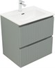 AQUANET Тумба с раковиной Джейн 60 цв.мисти грин (раковина Flat) AQUANET-332536