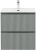 AQUANET Тумба с раковиной Джейн 60 цв.мисти грин (раковина Flat) AQUANET-332536