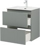 AQUANET Тумба с раковиной Джейн 60 цв.мисти грин (раковина Flat) AQUANET-332536