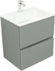 AQUANET Тумба с раковиной Джейн 60 цв.мисти грин (раковина Фортуна) AQUANET-332521
