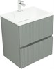 AQUANET Тумба с раковиной Джейн 60 цв.мисти грин (раковина Фортуна) AQUANET-332521