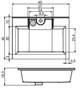 AQUANET Тумба с раковиной Джейн 60 цв.мисти грин (раковина Фортуна) AQUANET-332521