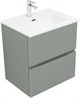 AQUANET Тумба с раковиной Джейн 60 цв.мисти грин (раковина Фортуна) AQUANET-332521