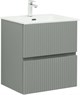 AQUANET Тумба с раковиной Джейн 60 цв.мисти грин (раковина Фортуна) AQUANET-332521