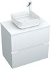 AQUANET Тумба с раковиной Джейн 70 цв.белый матовый (раковина Фортуна) AQUANET-332530