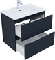 AQUANET Тумба с раковиной Джейн 70 цв.маренго (раковина Flat) AQUANET-332540