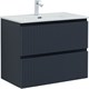AQUANET Тумба с раковиной Джейн 80 цв.маренго (раковина Flat) AQUANET-332539