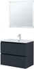 AQUANET Тумба с раковиной Джейн 80 цв.маренго (раковина Flat) AQUANET-332539