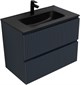 AQUANET Тумба с раковиной Джейн 80 цв.маренго (раковина Flat) AQUANET-332539