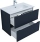 AQUANET Тумба с раковиной Джейн 80 цв.маренго (раковина Фортуна) AQUANET-332524