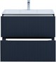 AQUANET Тумба с раковиной Джейн 80 цв.маренго (раковина Фортуна) AQUANET-332524