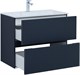 AQUANET Тумба с раковиной Джейн 80 цв.маренго (раковина Фортуна) AQUANET-332524