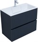 AQUANET Тумба с раковиной Джейн 80 цв.маренго (раковина Фортуна) AQUANET-332524