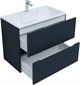 AQUANET Тумба с раковиной Джейн 80 цв.маренго (раковина Фортуна) AQUANET-332524