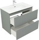 AQUANET Тумба с раковиной Джейн 80 цв.мисти грин (раковина Flat) AQUANET-332534