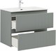 AQUANET Тумба с раковиной Джейн 80 цв.мисти грин (раковина Flat) AQUANET-332534