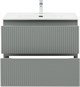 AQUANET Тумба с раковиной Джейн 80 цв.мисти грин (раковина Flat) AQUANET-332534