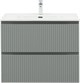 AQUANET Тумба с раковиной Джейн 80 цв.мисти грин (раковина Flat) AQUANET-332534