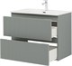 AQUANET Тумба с раковиной Джейн 80 цв.мисти грин (раковина Flat) AQUANET-332534