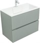AQUANET Тумба с раковиной Джейн 80 цв.мисти грин (раковина Фортуна) AQUANET-332519