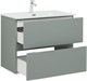 AQUANET Тумба с раковиной Джейн 80 цв.мисти грин (раковина Фортуна) AQUANET-332519