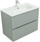 AQUANET Тумба с раковиной Джейн 80 цв.мисти грин (раковина Фортуна) AQUANET-332519