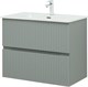 AQUANET Тумба с раковиной Джейн 80 цв.мисти грин (раковина Фортуна) AQUANET-332519