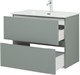 AQUANET Тумба с раковиной Джейн 80 цв.мисти грин (раковина Фортуна) AQUANET-332519