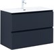 AQUANET Тумба с раковиной Джейн 90 цв.маренго (раковина Flat) AQUANET-332538