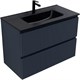 AQUANET Тумба с раковиной Джейн 90 цв.маренго (раковина Flat) AQUANET-332538
