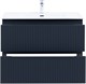 AQUANET Тумба с раковиной Джейн 90 цв.маренго (раковина Flat) AQUANET-332538
