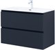 AQUANET Тумба с раковиной Джейн 90 цв.маренго (раковина Flat) AQUANET-332538