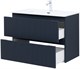 AQUANET Тумба с раковиной Джейн 90 цв.маренго (раковина Flat) AQUANET-332538