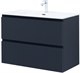 AQUANET Тумба с раковиной Джейн 90 цв.маренго (раковина Flat) AQUANET-332538