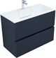 AQUANET Тумба с раковиной Джейн 90 цв.маренго (раковина Фортуна) AQUANET-332523