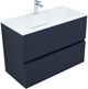 AQUANET Тумба с раковиной Джейн 90 цв.маренго (раковина Фортуна) AQUANET-332523