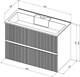 AQUANET Тумба с раковиной Джейн 90 цв.маренго (раковина Фортуна) AQUANET-332523