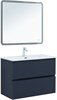 AQUANET Тумба с раковиной Джейн 90 цв.маренго (раковина Фортуна) AQUANET-332523