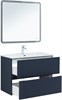 AQUANET Тумба с раковиной Джейн 90 цв.маренго (раковина Фортуна) AQUANET-332523