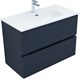 AQUANET Тумба с раковиной Джейн 90 цв.маренго (раковина Фортуна) AQUANET-332523