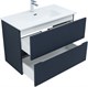 AQUANET Тумба с раковиной Джейн 90 цв.маренго (раковина Фортуна) AQUANET-332523
