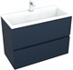 AQUANET Тумба с раковиной Джейн 90 цв.маренго (раковина Фортуна) AQUANET-332523