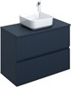 AQUANET Тумба с раковиной Джейн 90 цв.маренго (раковина Фортуна) AQUANET-332523