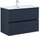 AQUANET Тумба с раковиной Джейн 90 цв.маренго (раковина Фортуна) AQUANET-332523