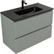 AQUANET Тумба с раковиной Джейн 90 цв.мисти грин (раковина Flat) AQUANET-332533