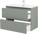 AQUANET Тумба с раковиной Джейн 90 цв.мисти грин (раковина Flat) AQUANET-332533