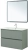AQUANET Тумба с раковиной Джейн 90 цв.мисти грин (раковина Фортуна) AQUANET-332518